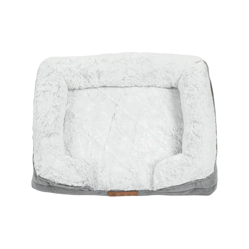 Almofada de cama para animais de estimação com reforço de espuma viscoelástica ortopédica