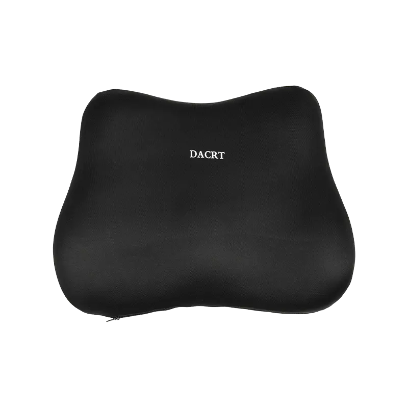 Almofada de suporte lombar ergonômica de espuma viscoelástica com contorno